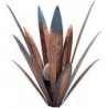 2pcs Tequila Rustic Sculpture Metal Agave Plant Home Decor Rustic Hand Painted Metal Agave Garden Ornaments Outdoor Decor Home