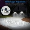 K KASONIC Security Solar Outdoor 2500LM LED 6500K Super Motion Sensor with Remote 15 feet Cable Wide Angle 3 Adjustable Heads I