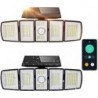 Solar Outdoor APP Control 2 Pack 300 LED Motion Sensor Wireless 5 Adjustable Heads 360° Wide Angle Illumination IP65 Waterproof