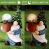 Gnome Garden Statue Outdoor Decor Solar Gnome Gift Carrying Magic Orb Garden Decorations for Yard Lawn Porch Ornament 3.94" x 3