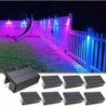 VOLISUN Solar Deck Outdoor Fence Colors Halloween Christmas Solar Outdoor 8-Pack Waterproof Led Color Glow Solar for StepFenceR