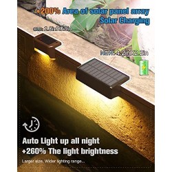 VOLISUN Solar Deck Outdoor Fence Colors Halloween Christmas Solar Outdoor 8-Pack Waterproof Led Color Glow Solar for StepFenceR