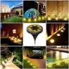 Solar Powered Ground 12 Pack Solar Outdoor Garden IP68 Waterproof LED Solar Disk Solar Landscape Decorative for Walkway Drivewa
