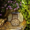 Solar Lantern Hanging Garden Outdoor Metal Waterproof LED Table Lamp