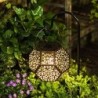 Solar Lantern Hanging Garden Outdoor Metal Waterproof LED Table Lamp