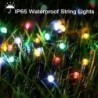 Toodour Solar Christmas 72ft 200 LED 8 Modes Solar String Waterproof Solar Outdoor String for Garden Patio Fence Holiday Party